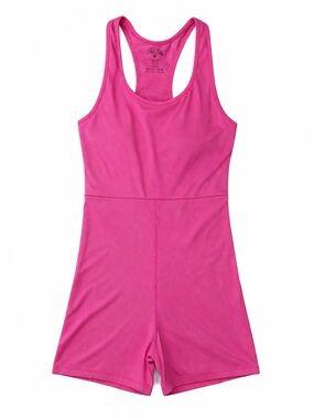Pink Lily Pink Athletic Romper Size Women’s Medium | Racerback Active One-Piece